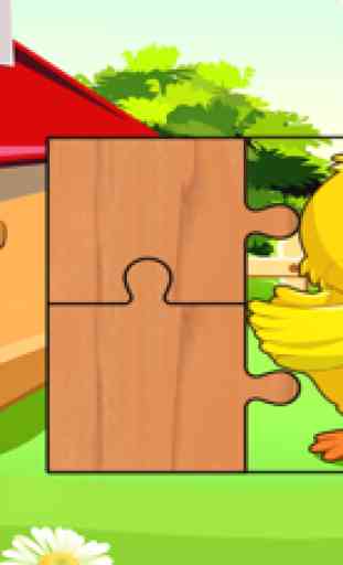 Farm baby games and animal puzzles for kids 1