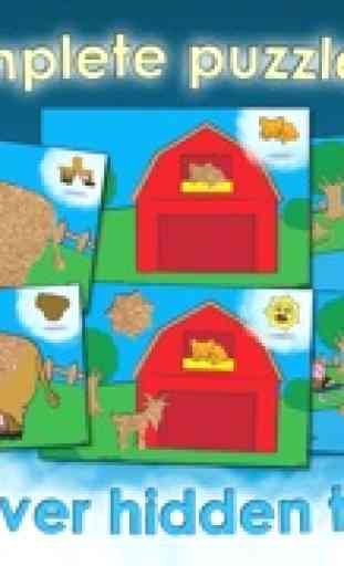 Farm Games Animal Puzzles Para Crianças, Toddlers 3