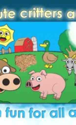 Farm Games Animal Puzzles Para Crianças, Toddlers 4