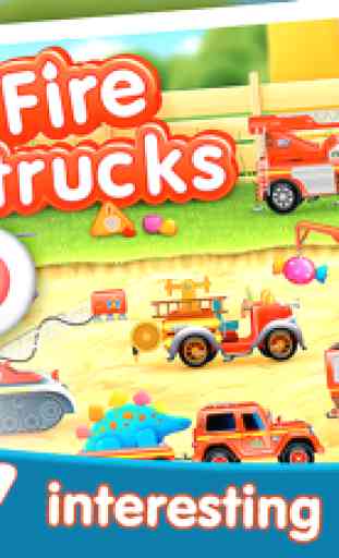 FireTrucks: 911 rescue (educational app for kids) 1