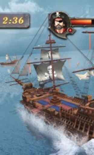 batalha do navio pirata mar 3D 4
