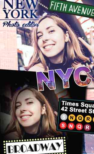 New York editor de fotos - NYC adesivos 1