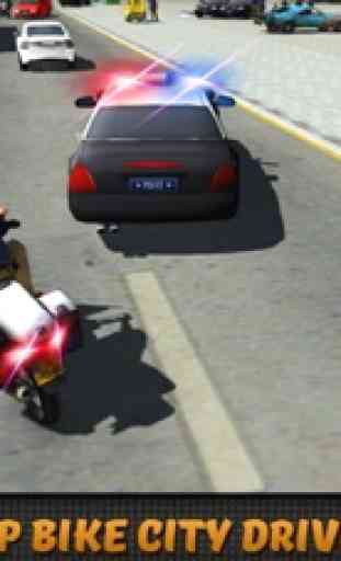 Polícia motor bike perseguição - real polícia city 3