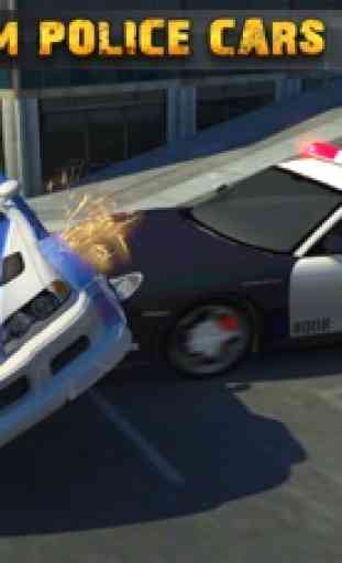 Polícia Perseguir Carro Escapar: Corrida Mania 3D 4