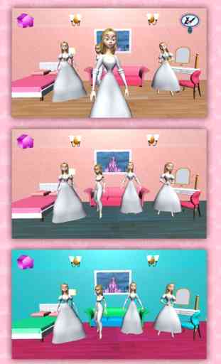 Princesas 3D livro de colorir - jogo de Pintura 4