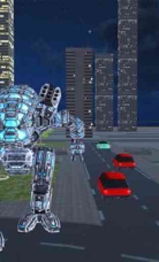 Guerra de carro robô transform 2