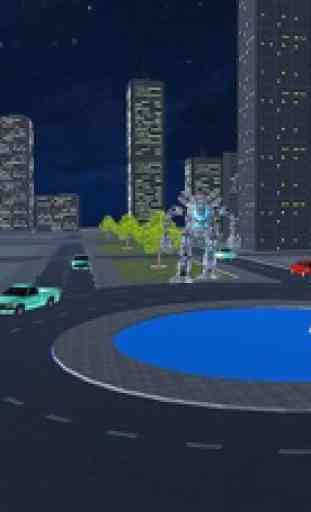 Guerra de carro robô transform 3