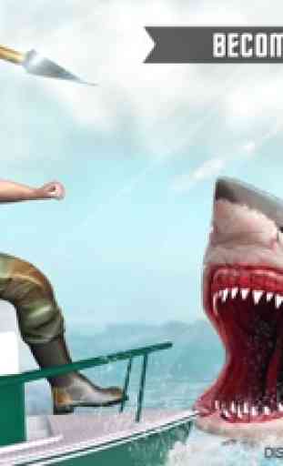 Tubarão Sniper – o grande tubarão branco caça subm 1