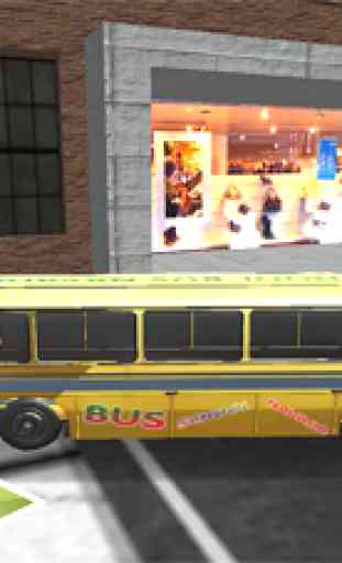 Aluno ônibus escolar 3d 4