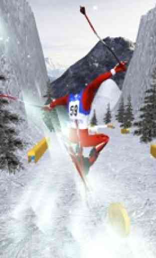 aventura de esqui na neve 3D 3