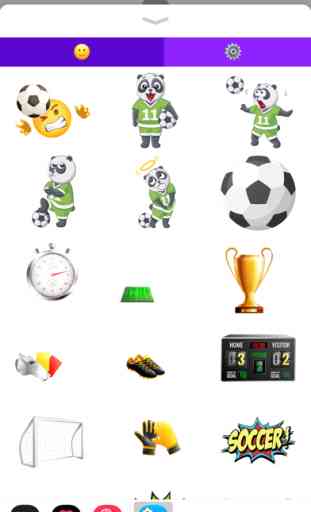 Etiquetas do emoji do futebol 2