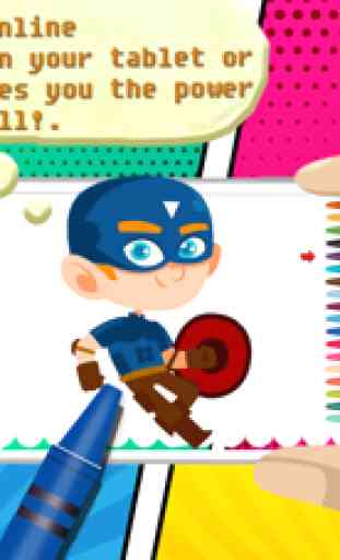 Superhero Coloring Game - Super heroi desenhar 4