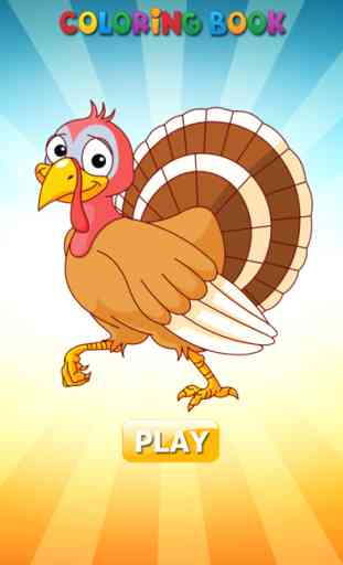 Turquia & Chicken - Livro de coloração para mim 1