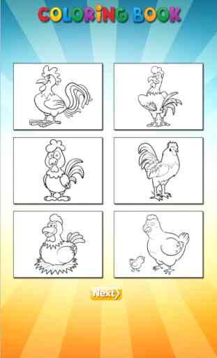 Turquia & Chicken - Livro de coloração para mim 4