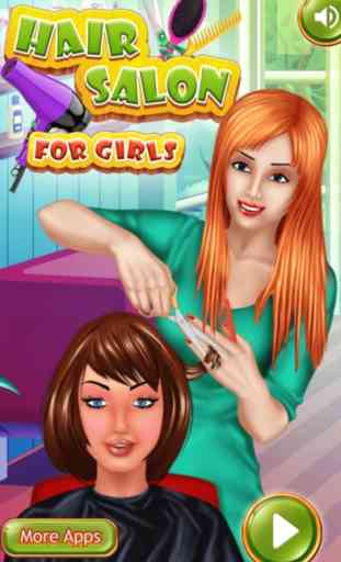 Cabeleireira jogo para meninas : salão de cabeleireiro para menina ! 1