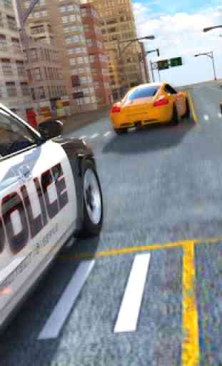 Carro de polícia perseguição rodovia perseguição 3