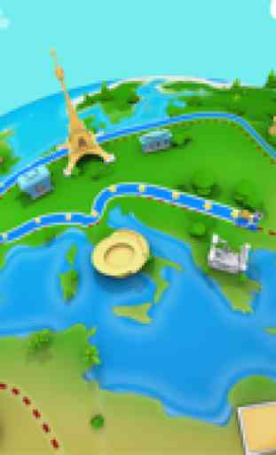 Jogo Quiz de Geografia 3D 2