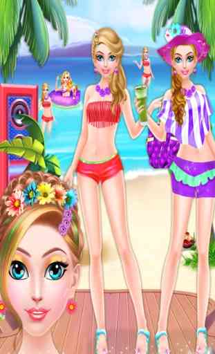 Crazy Girl Beach Party : Seaside Makeup Games 1