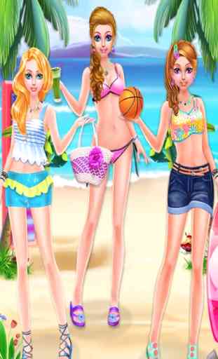 Crazy Girl Beach Party : Seaside Makeup Games 3