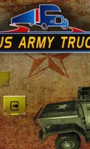 Dirigir o caminhão do exército dos EUA - estaciona 1