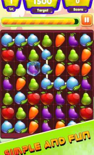 Fruit Link - Frutas conectar novos Jogos de Puzzle 1