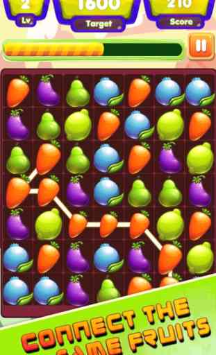 Fruit Link - Frutas conectar novos Jogos de Puzzle 2