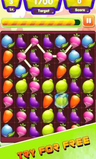 Fruit Link - Frutas conectar novos Jogos de Puzzle 3