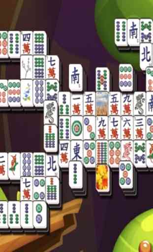 Mahjong azulejos mundo - solitário correspondente 4