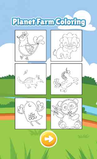 Planet of farm coloring book for kids games 2
