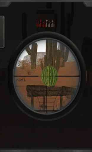 Sniper Gun Gun Fruta: Hit desafio alvo 4