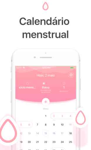 Calendário menstrual, periodo 2