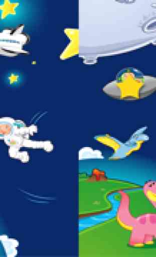O espaço exterior! Jogo para crianças idade 2-5 - Jogos e quebra-cabeças para o jardim de infância, pré-escola ou creche com astronauta, foguete, canela, ufo, estrangeiro, estrelas, sol, lua e planetas 2