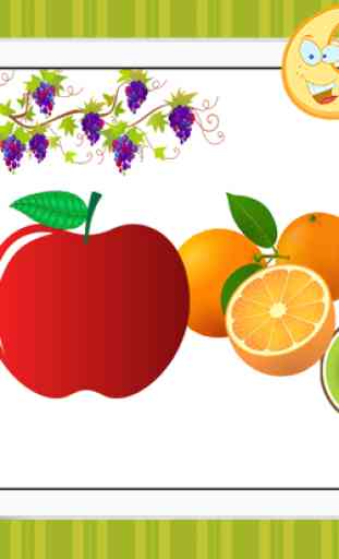 Pre-Schools Quiz Fruits And Vegetables Flashcards Names In English - Free Educational Kids Games For 1,2,3,4 To 3 Years Old 3