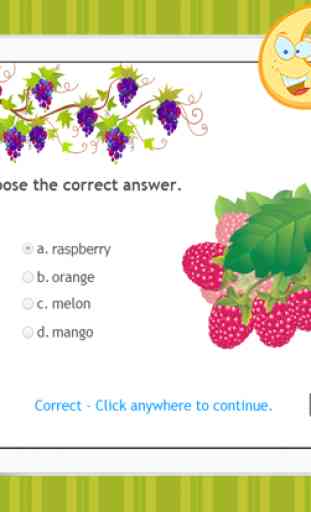 Pre-Schools Quiz Fruits And Vegetables Flashcards Names In English - Free Educational Kids Games For 1,2,3,4 To 3 Years Old 4