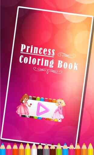 páginas para colorir princesa - jogos de pintura para crianças 1