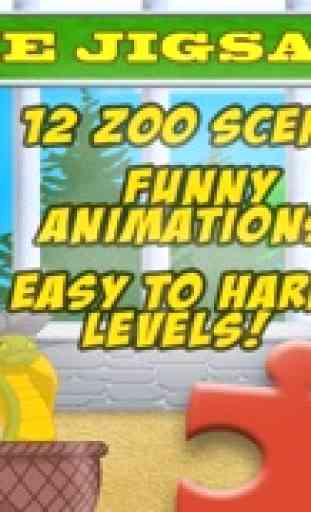 JigSaw Zoo Quebra-cabeças de animais - Um quebra-cabeça animado para crianças com divertidos animais de desenho! 1
