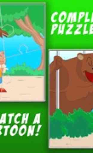 JigSaw Zoo Quebra-cabeças de animais - Um quebra-cabeça animado para crianças com divertidos animais de desenho! 2