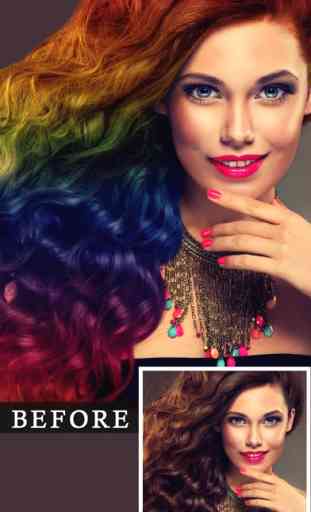 Trocador de cores de cabelo, cor do cabelo, maquil 4