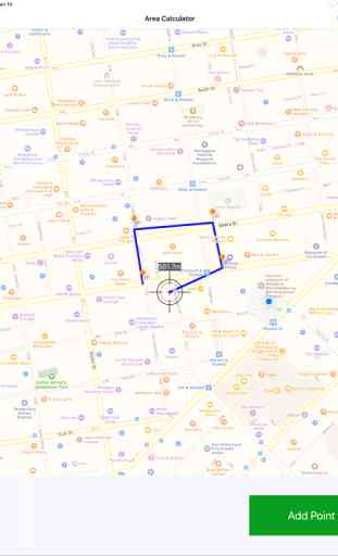 GPS área & distância calculado 3