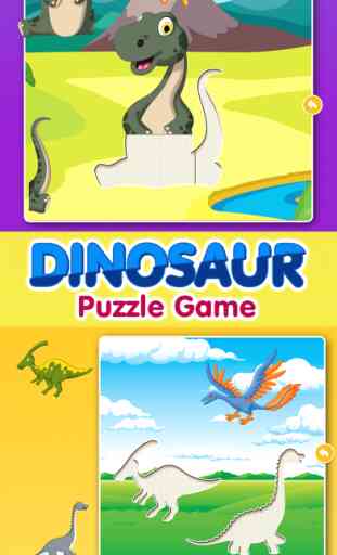 Jogos de bebê: Puzzle de dinossauros para crianças 1