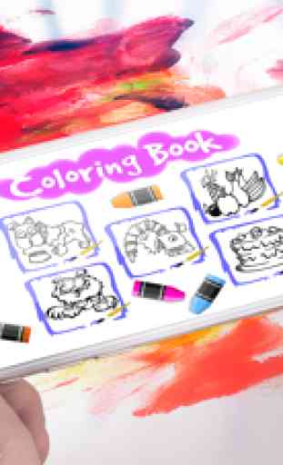 livro de colorir para jovem crianças jogos pintura 1