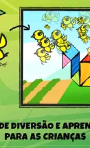 Puzzles Tangrams Para Crianças: Animais Selvagens 3