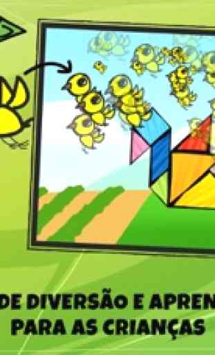 Puzzles Tangrams Para Crianças: Edifícios & Casas 3