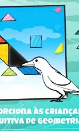 Swipea Puzzles Tangrams Para Crianças: Pássaros 1