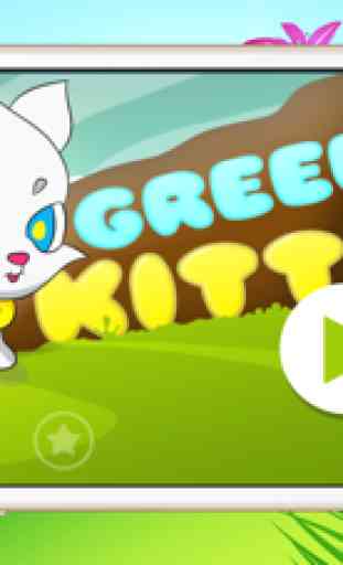Gatinho pequeno aventura - Greedy gato corredor branco 2