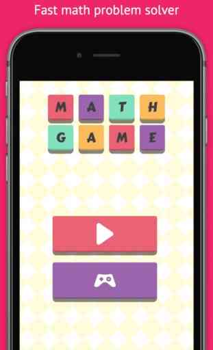 Math Game - Rápido Problem Solver 1