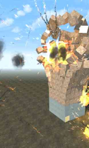 Block destruction simulator: cube rocket explosion 1