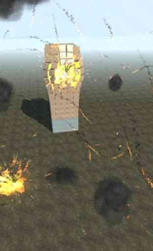 Block destruction simulator: cube rocket explosion 3