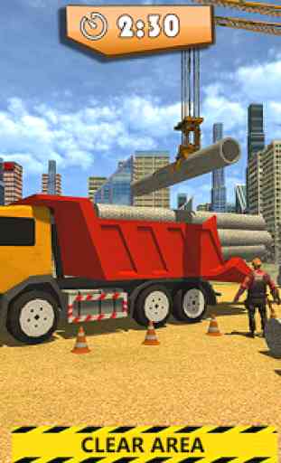 Construção pesada: caminhão escavadeira jogos 1