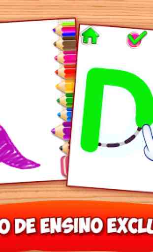 Desenhar ABC jogos para crianças! Colorir Alfabeto 2